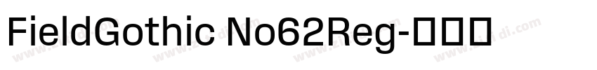 FieldGothic No62Reg字体转换